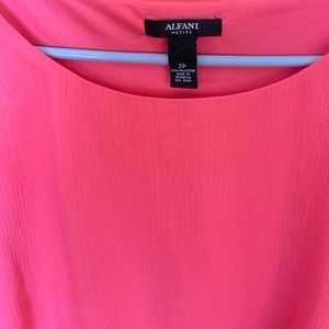 Pink pleated blouse